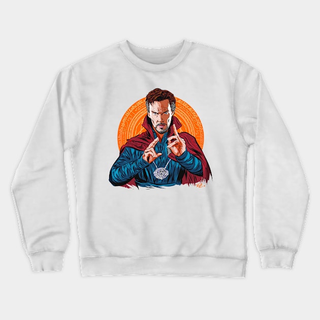 Benedict Cumberbatch - An illustration by Paul Cemmick Crewneck Sweatshirt by PLAYDIGITAL2020